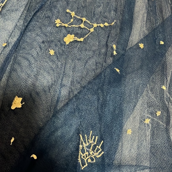 Glamorous Constellation Star Embroidered Mesh Skirt - Picture 2 of 4